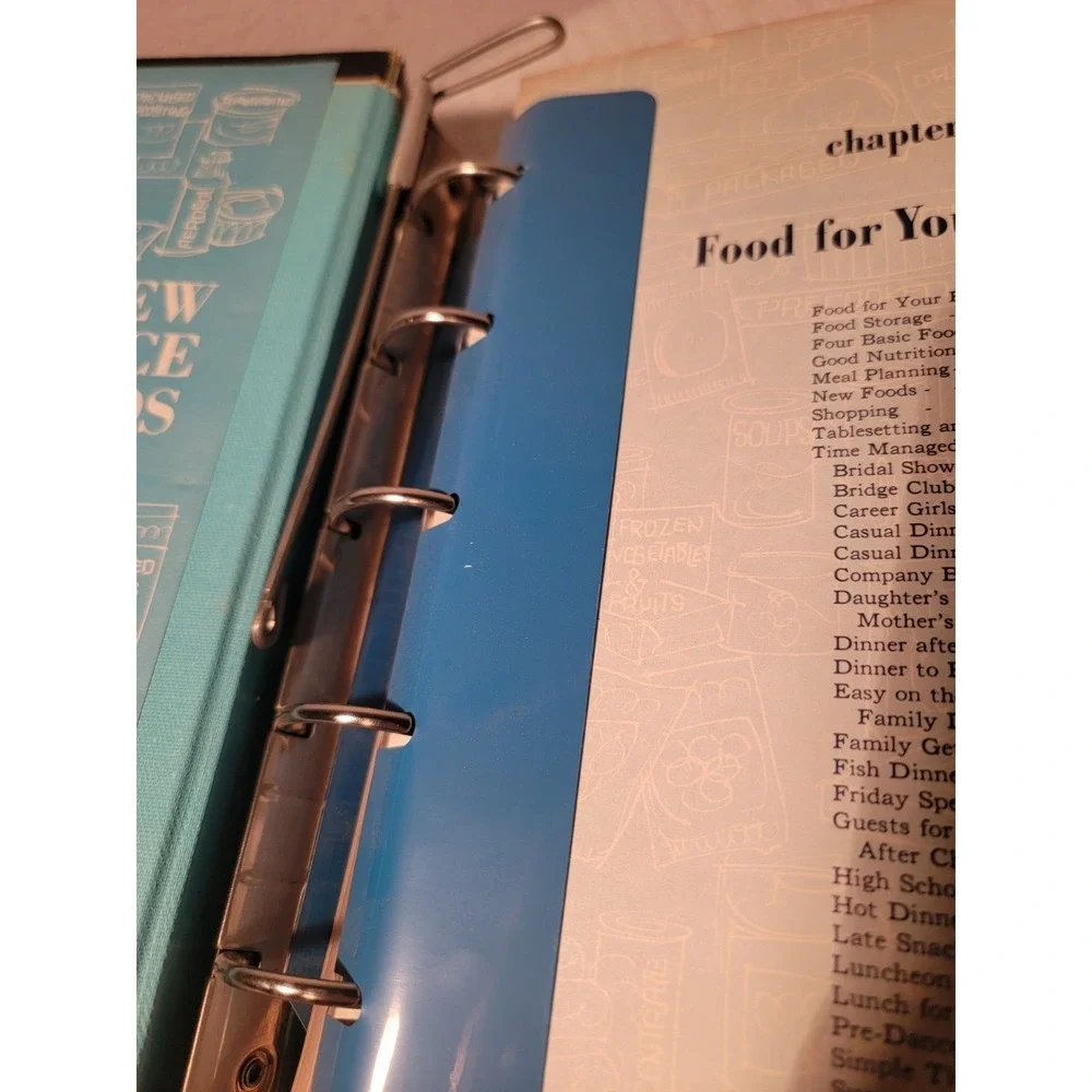 The‎ Pillsbury Family Cook Book Vintage Americana 1963 Hardcover 5 Ring Binder